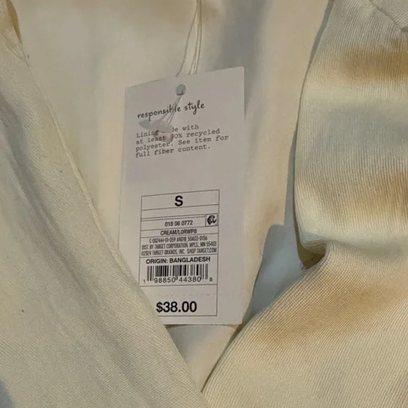 A New Day Cream Sleeveless Vest with Belt - Picture 3 of 3